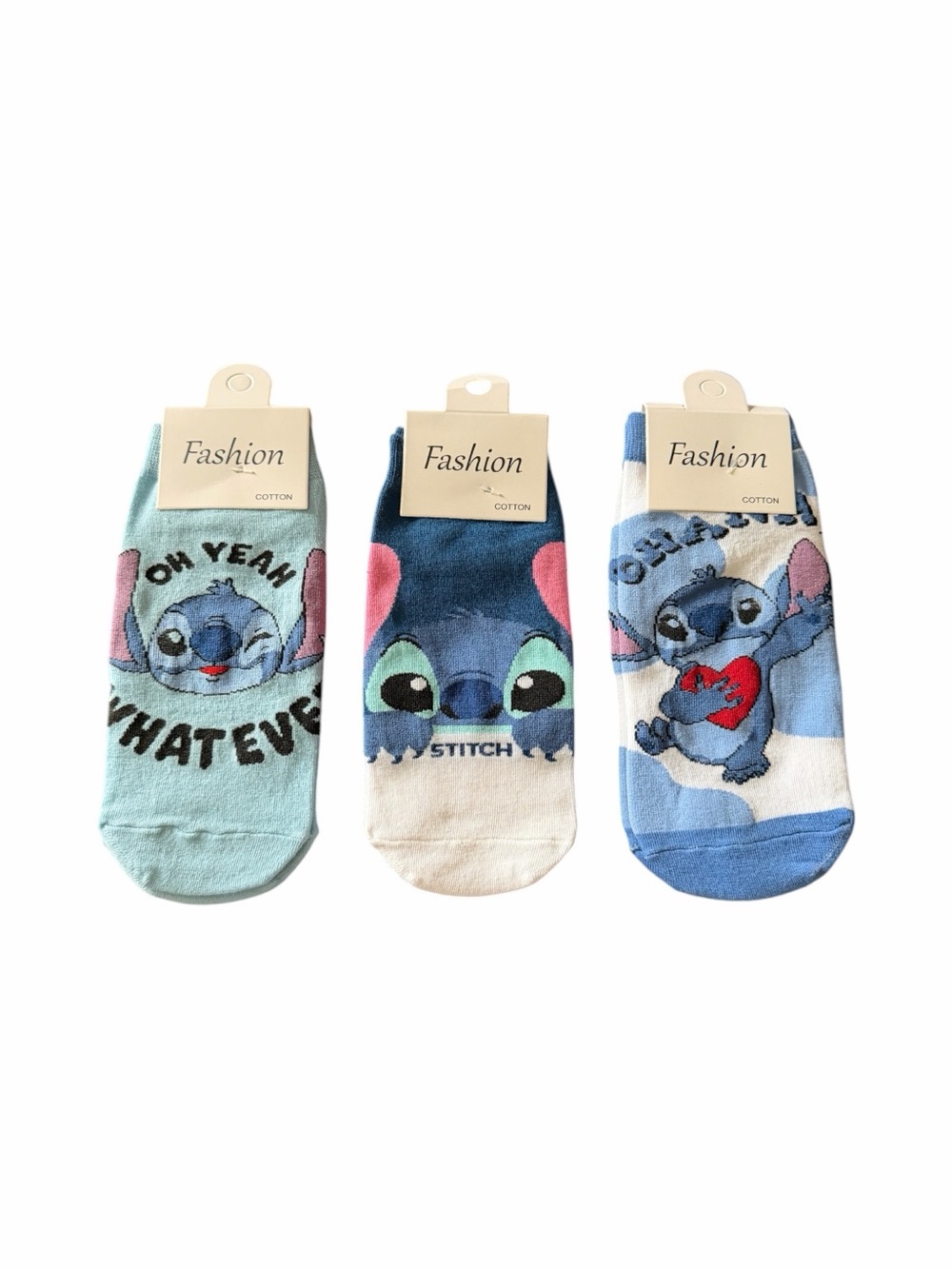 NWT-Stitch-three pair ankle socks